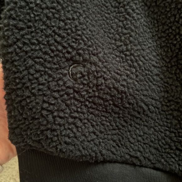 Zyia Active Size M Black/Cheetah Print Teddy Bomber Jacket - Picture 10 of 11